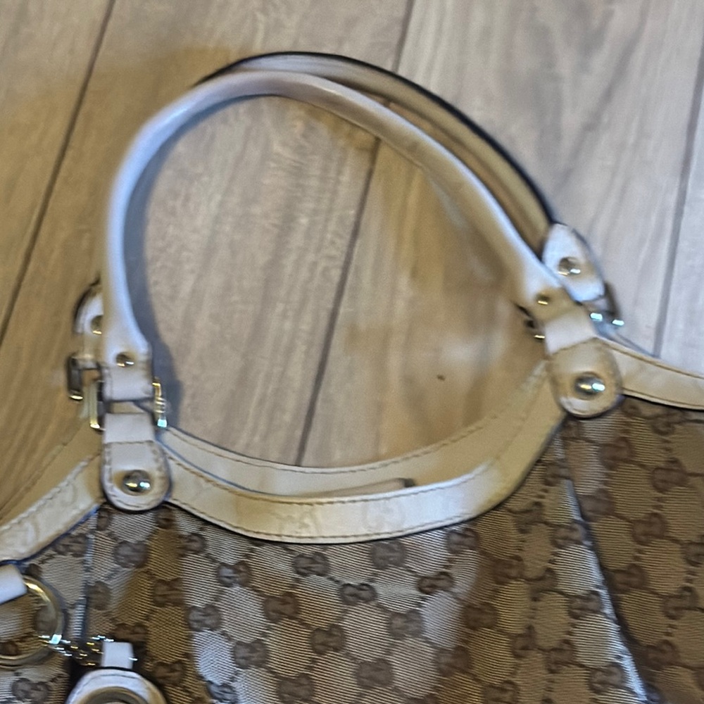 Gucci Brown Monogram Tote Bag - Picture 3 of 12